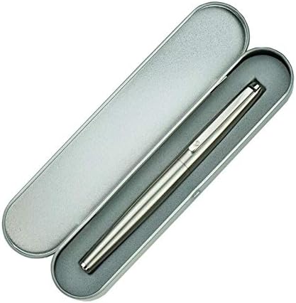 HongDian Stainless Steel Fountain Pen Extra Fine Nib with Converter and Metal Pen Box