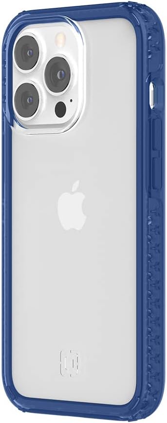 Incipio Grip Series Case for 6.1-Inch iPhone 13 Pro, Classic Blue/Clear