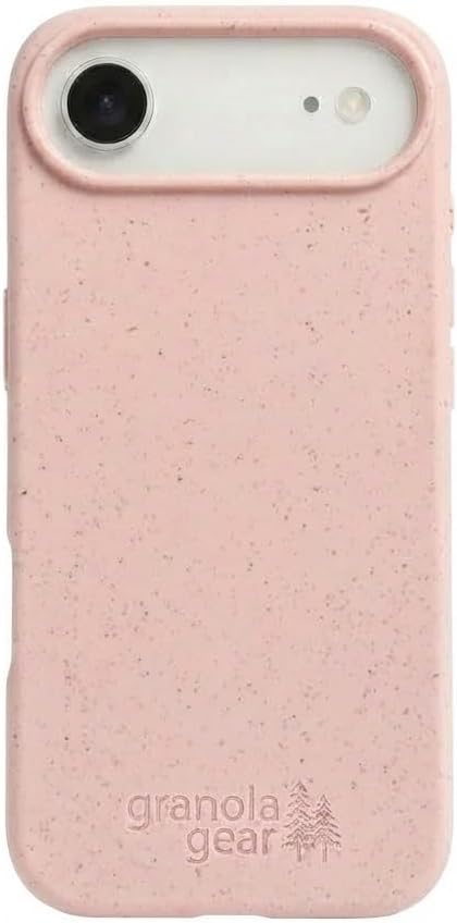 Eco by GranolaGear - Eco-Friendly Phone Case for iPhone 17 Air - Biodegradable, Compostable, Plastic-Free, Made from Plants - Pink Sands