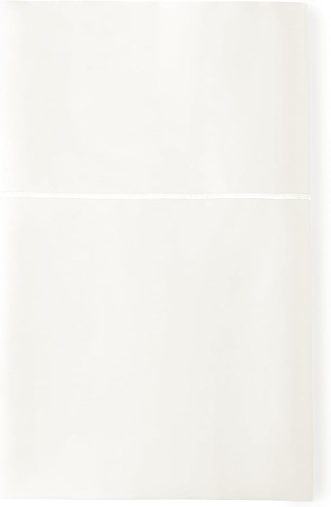 Certified Organic Twin Flat Sheet Only - 100% Organic Cotton Top Sheet with Luxurious Soft and Breathable 300 Thread Count Sateen Weave Finish - GOTS & Fairtrade Certified (Natural, Twin)