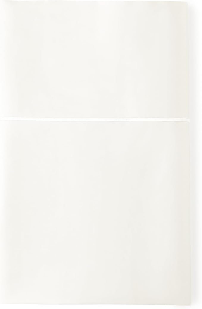 Certified Organic Twin XL Flat Sheet Only - 100% Organic Cotton Top Sheet with Luxurious Soft and Breathable 300 Thread Count Sateen Weave Finish - GOTS & Fairtrade Certified (Natural, Twin XL)