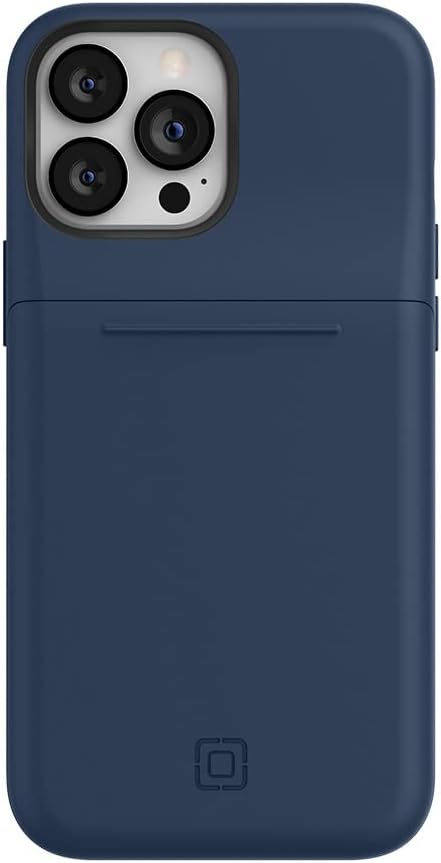 Incipio Stashback Wallet Case for iPhone 13 Pro Max – Slim Dual-Layer Protective Case with 12ft Drop Protection, Slide-Out Card Storage, Shock-Absorbing, Scratch-Resistant Design - Midnight Navy