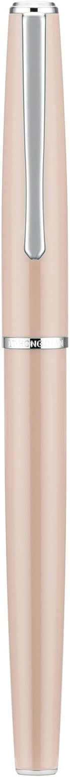Hongdian 920S Fountain Pen Pink Metal Office Pen, Iridium Extra Fine Nib Classic Pen with Ink Converter