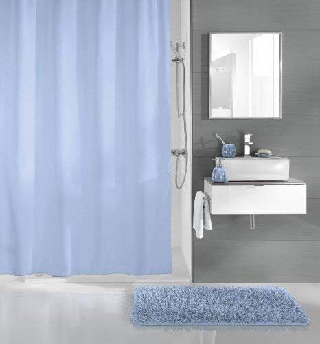 Kleine Wolke PVC Free 100% EVA Uno Shower Curtain 70.9x78.7in [180x200cm] (Maritime Blue)