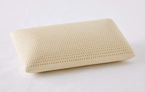 ORGANIC TEXTILES Talalay Latex Pillow with Organic Cotton Cover (Standard, Plush)