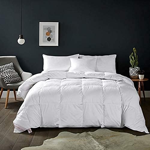 MAPLE DOWN Soft Full Size Comforter Duvet Insert-Down Alternative Comforter with Corner Tabs-Lightweight Fluffy Breathable Machine Washable (White, 82“x86”)