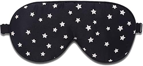 Alaska Bear Organic Silk Sleep Mask in Black Bundle Black Stars Silk Sleep Mask