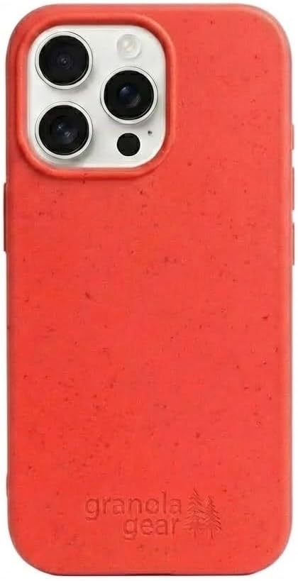 Eco by GranolaGear - Eco-Friendly Phone Case for iPhone 15 Pro - Biodegradable, Compostable, Plastic-Free, Made from Plants - Cajun Shrimp