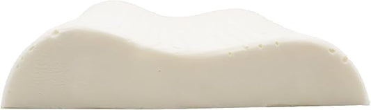 ORGANIC TEXTILES Organic Latex Contour Pillow with Organic Cotton Cover - GOTS & GOLS Certified, Ergonomic Contour Design, Bed Pillow, Spine Support - (Low Loft, Soft) - Pack of 1