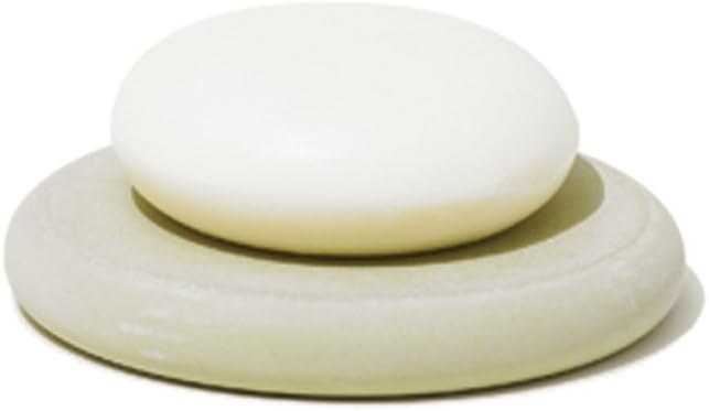 Soil diatomaceous Earth soap Dish Circle White