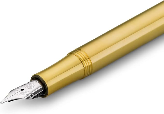 Kaweco LIFM-ECOBR Fountain Pen, Medium, Medium Point, Lipt Eco Brass, Genuine Imported