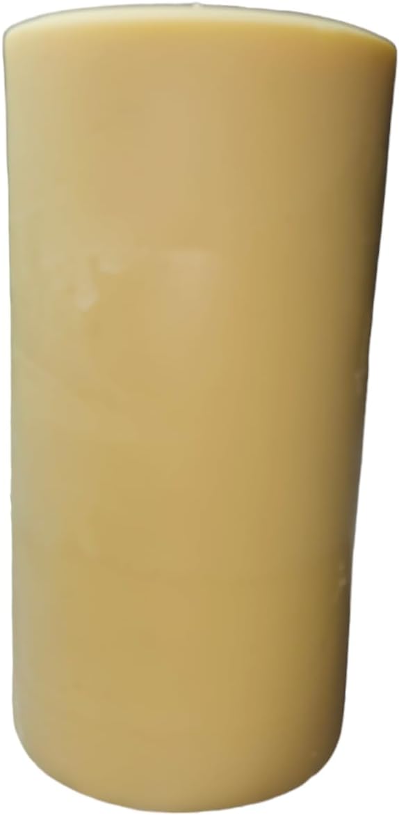 100% Pure Beeswax Pillar Candle – Non Toxic Candle, Clean Burning, Natural Honey Scent, Long Lasting Beeswax Candle for Home, Prayer, Meditation (Mini)