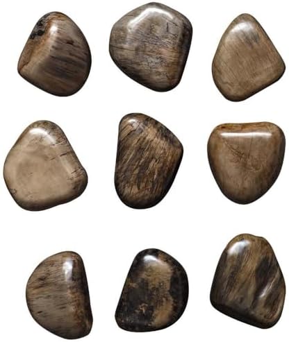 Uttermost Pebbles - Wood Wall Decor (Set of 9)-5 Inches Tall and 6 Inches Wide-Walnut Finish