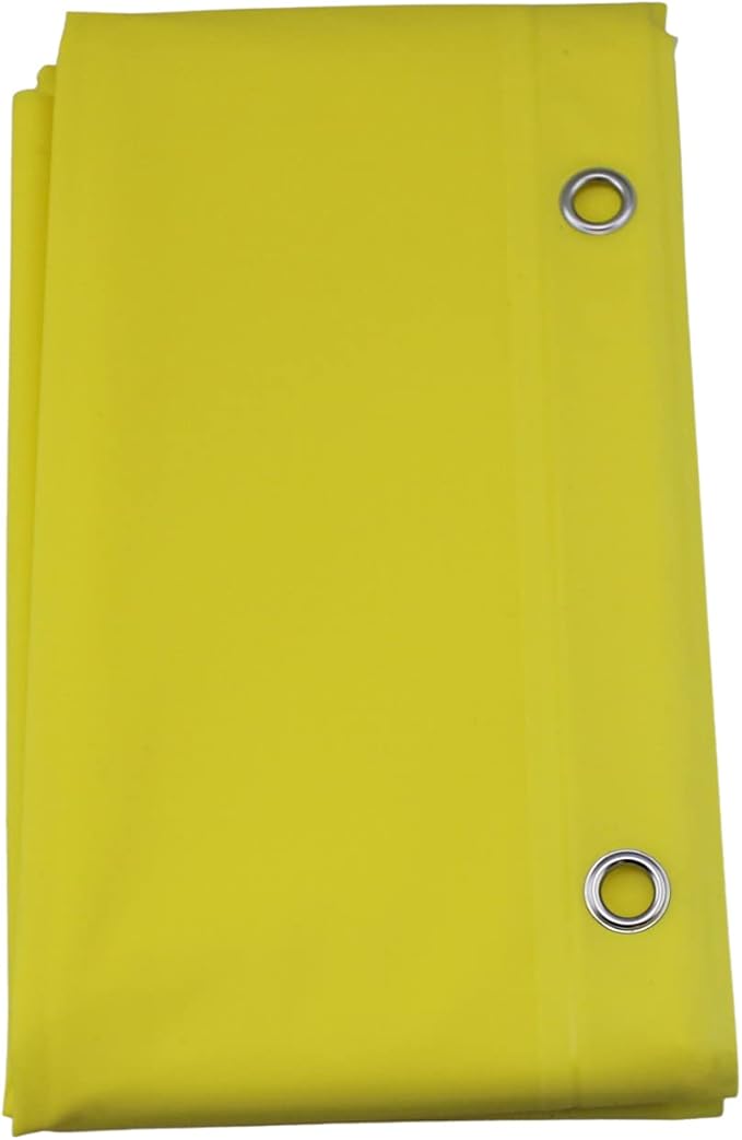 Dependable Industries inc. Essentials Decorative PEVA Shower Curtain Liner - PVC-Free, Odorless with Magnetized Bottom, Rustproof Grommets & Yellow Chrome Finish Roller Ball Hooks Set