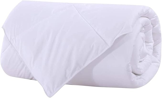 Royal Bedding Abripedic Viscose Made from Bamboo, Fiber Filled Blanket, Down Alternative Duvet Insert, 100% Cotton Shell, Breathable, Hypoallergenic, Full/Queen Size, White