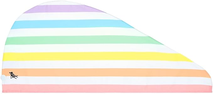 Dock & Bay Turban Hair Towel - for Home & the Beach - Super Absorbent, Quick Dry - Summer - Unicorn Waves, One Size