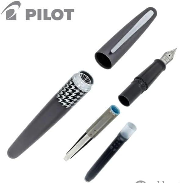 Goldspot Personalized Pilot Metropolitan Retro Pop Fountain Pen in Custom Engraved Pen in Gray