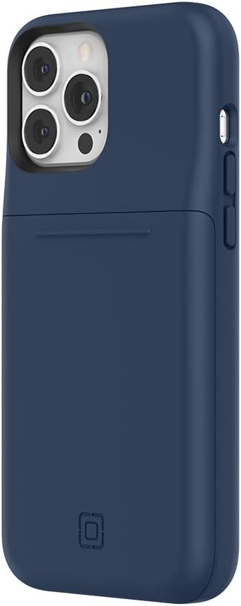 Incipio Stashback Wallet Case for iPhone 13 Pro Max – Slim Dual-Layer Protective Case with 12ft Drop Protection, Slide-Out Card Storage, Shock-Absorbing, Scratch-Resistant Design - Midnight Navy