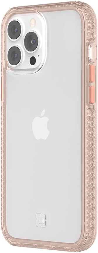 Incipio Grip Case for iPhone 13 Pro Max & iPhone 12 Pro Max – MagSafe Compatible Slim Protective Phone Case with 14ft Drop Protection, Anti-Slip, Scratch-Resistant Finish – Pink/Clear