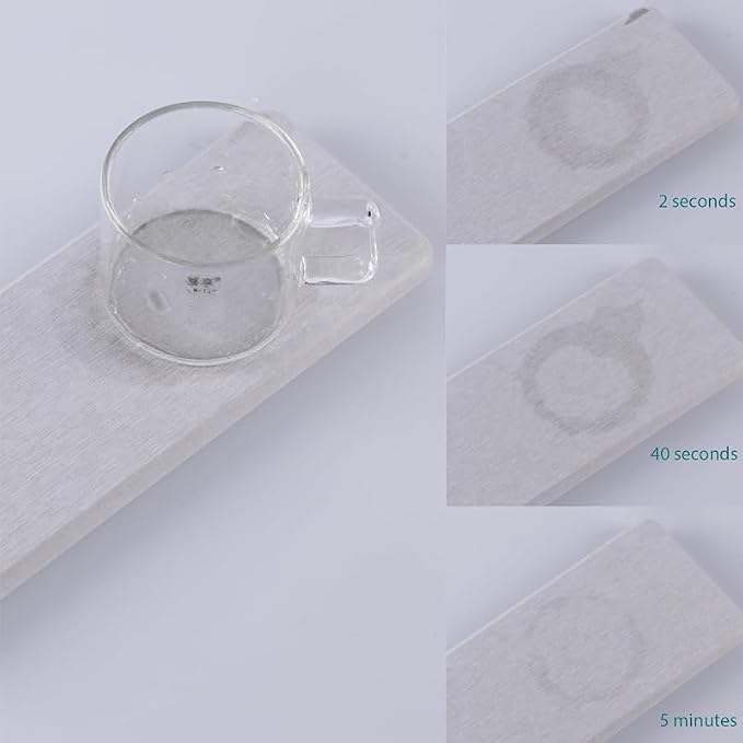 6 PCS Diatomite Soap Dish Set, Water Absorbent & Quick-Drying, Grooved Design, Eco-Friendly Stone Soap Holder for Kitchen, Bathroom& Plants & toiletries MP10