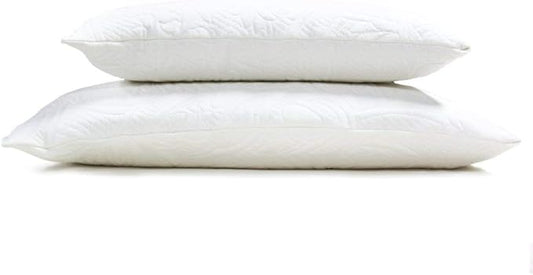 Happsy Organic Latex Pillow - Standard Bed Pillow with Breathable Cotton - Eco-Friendly & Non-Toxic Neck Pillow for Back Support and Neck Pain Relief - Made in USA
