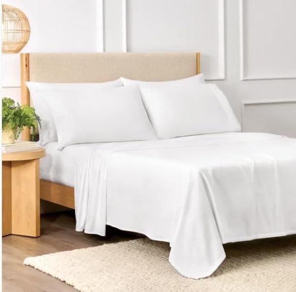 Purely Organic 300 Thread Count 6-Piece 100% Turkish Organic Cotton Sheet Set (Queen)