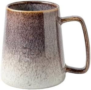 24 OZ, Large Ceramics Coffee Mugs with Handle, Extra Large Tea and Coffee Cup for Office and Home，Microwave and Dishwasher Safe,For Gift and Present(Flowing Sand Purple)
