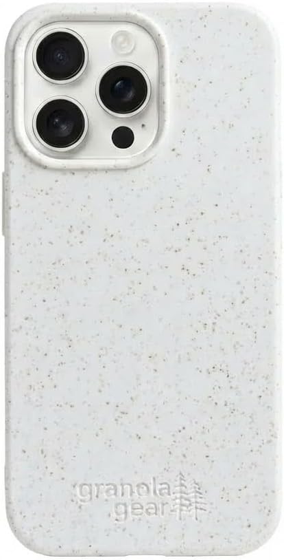 Eco by GranolaGear - Eco-Friendly Phone Case for iPhone 13 Pro - Biodegradable, Compostable, Plastic-Free, Made from Plants - Alpine Snow