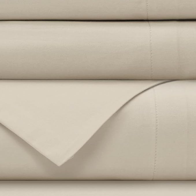 Farm to Home Dreamy Organic Cotton Sheet Set, 300 TC Sateen Sheets | GOTS Certified Cooling Sheets with Deep Pocket Fit