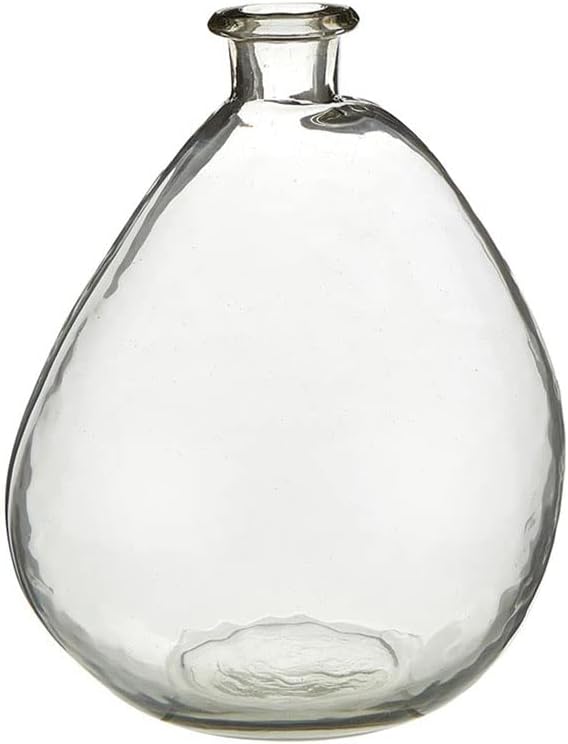Santa Barbara Design Studio Vases for Home and Office Décor Recycled Glass Flower Vase, Small, Clear
