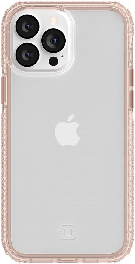 Incipio Grip Case for iPhone 13 Pro Max & iPhone 12 Pro Max – MagSafe Compatible Slim Protective Phone Case with 14ft Drop Protection, Anti-Slip, Scratch-Resistant Finish – Pink/Clear