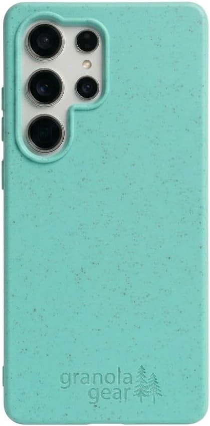 Eco by GranolaGear - Eco-Friendly Phone Case for Samsung Galaxy S25 Ultra - Biodegradable, Compostable, Plastic-Free, Made from Plants - Sea Glass
