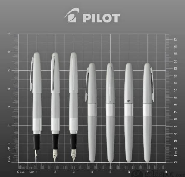 Goldspot Personalized Pilot Metropolitan Medium Point Fountain Pen in Custom Engraved Pen in Silver
