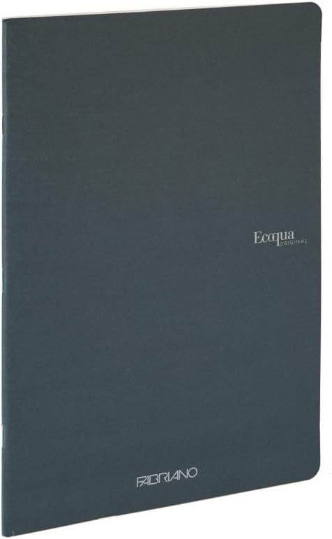 Fabriano Ecoqua Original Staple-Bound Notebook, Dark Green