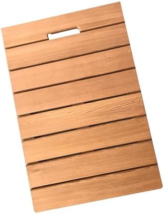 Non-Slip Wood Bath Mat,Bamboo Shower Mat Non Slip Waterproof Wooden Bath Mat for Bathroom Multipurpose Duck Board Customizable Size (70x110cm/28x43in)