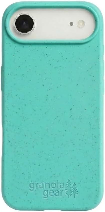 Eco by GranolaGear - Eco-Friendly Phone Case for iPhone 17 Air - Biodegradable, Compostable, Plastic-Free, Made from Plants - Sea Glass