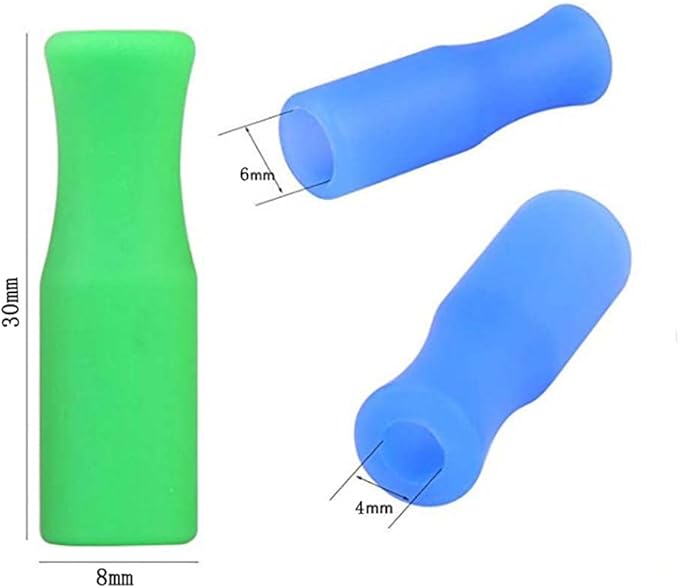 Metal Stainless Steel Straws, 4pcs 12" Ultra Long Reusable Metal Drinking Straws with Cleaning Brush and Silicone Tips for Tall Tumblers