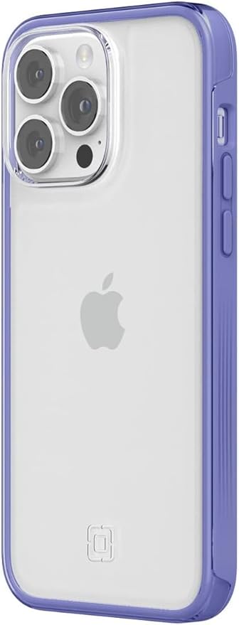 Incipio Organicore Clear Case for iPhone 14 Pro Max – Slim Protection, Drop-Resistant, Precision Fit, Eco-Friendly, Durable Plant-Based Materials, Wireless Charging Compatible – Lavender Violet/Clear