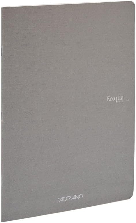 Fabriano Ecoqua Original Staple-Bound Notebook, Grey