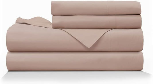 Farm to Home Dreamy Organic Cotton Sheet Set, 300 TC Sateen Sheets | GOTS Certified Cooling Sheets with Deep Pocket Fit