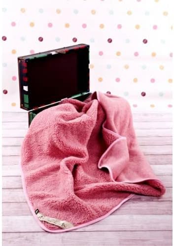 Merino Wool Blanket Throw Bed Natural Bed Blanket (79" x98 - 200x250cm, Pink)