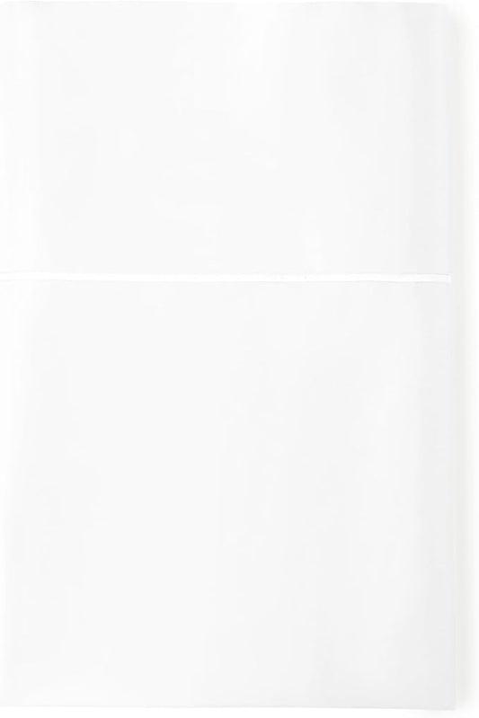 Certified Organic Twin XL Flat Sheet Only - 100% Organic Cotton Top Sheet with Luxurious Soft and Breathable 300 Thread Count Sateen Weave Finish - GOTS & Fairtrade Certified (White, Twin XL)