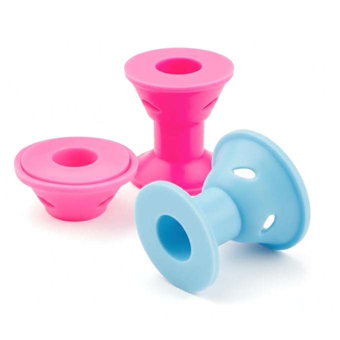 My Beauty Spot 40 Pc. Silicone Hair Curlers - 40 Silicone Curlers, 2 Sizes, No Heat Damage, Soft Material, Comes with Storage Case