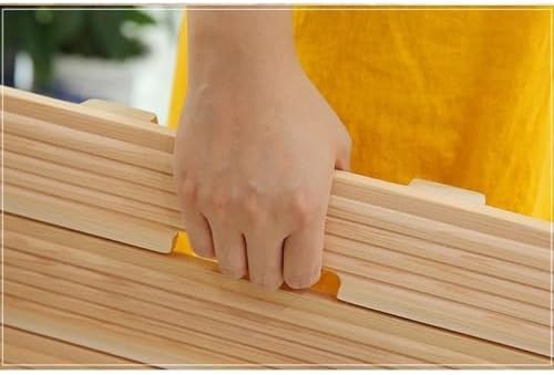 Teak Shower Mat Foldable Luxury Wooden Non-Slip Wood Bath Mat for Bathroom Bathtub Indoor Outdoor,Bamboo Shower Mat with Non Slip Feet Waterproof Solid Natural Wooden Bath Mat for Kitchen Be