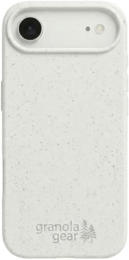 Eco by GranolaGear - Eco-Friendly Phone Case for iPhone 17 Air - Biodegradable, Compostable, Plastic-Free, Made from Plants - Alpine Snow