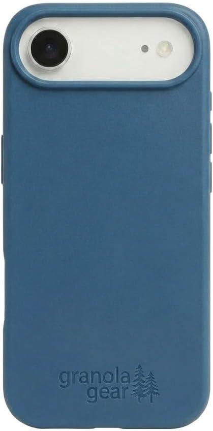 Eco by GranolaGear - Eco-Friendly Phone Case for iPhone 17 Air - Biodegradable, Compostable, Plastic-Free, Made from Plants - Pacific Blue