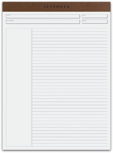 Levenger Freeleaf Recycled Annotation Ruled Pads, Letter(5) (ADS5510)