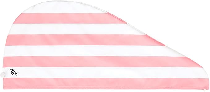 Dock & Bay Turban Hair Towel - for Home & the Beach - Super Absorbent, Quick Dry - Cabana Light - Malibu Pink, One Size