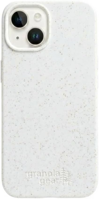 Eco by GranolaGear - Eco-Friendly Phone Case for iPhone 13 - Biodegradable, Compostable, Plastic-Free, Made from Plants - Alpine Snow