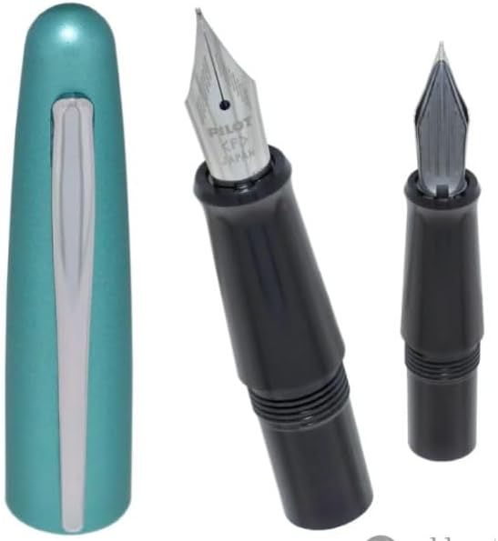 Goldspot Personalized Pilot Metropolitan Retro Pop Fountain Pen in Custom Engraved Pen in Turquoise
